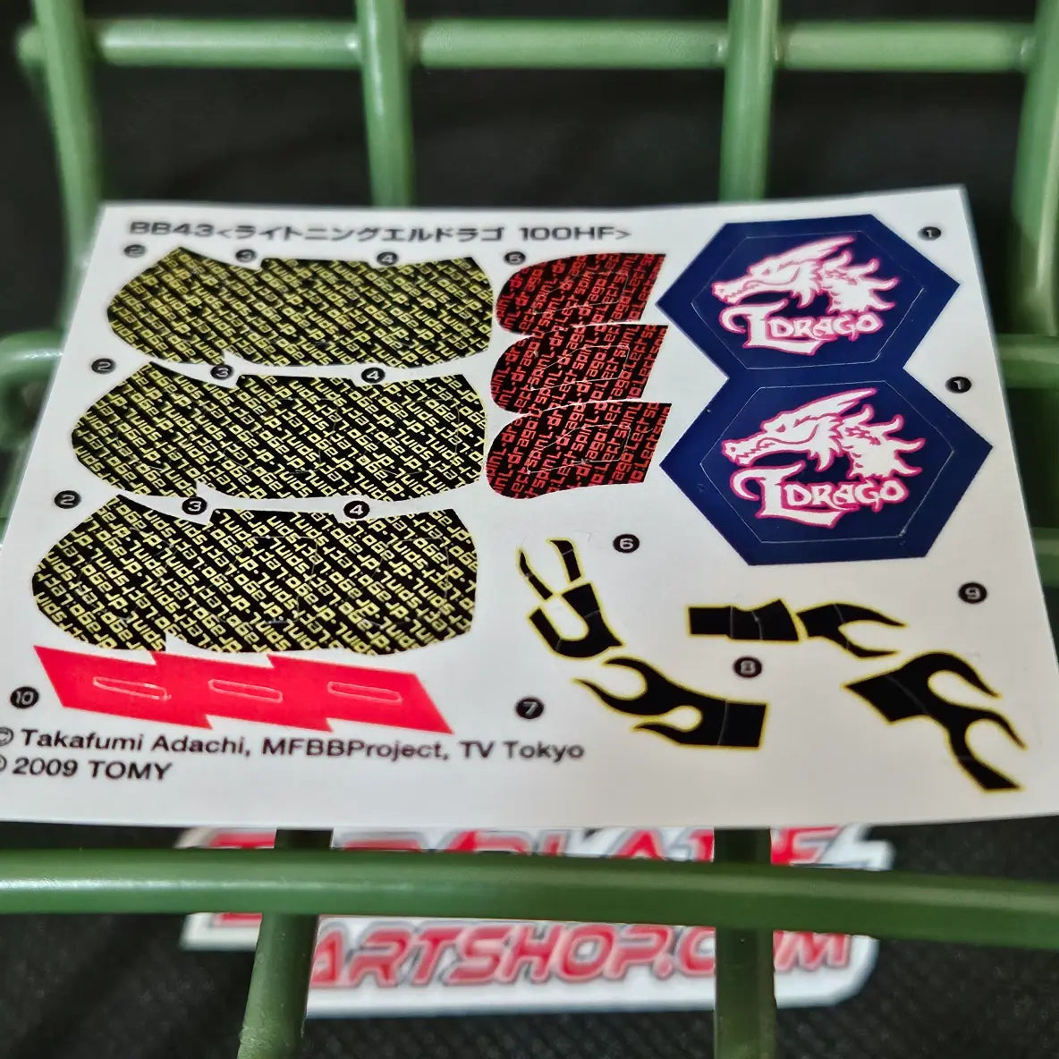 BB-43 Lightning L-Drago 100HF Sticker Sheet