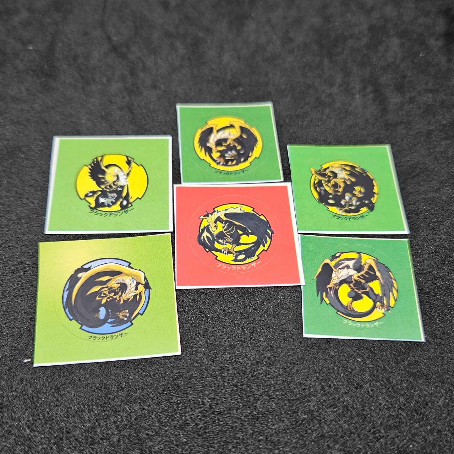 All Black Dranzers Bit Chip Stickers Set