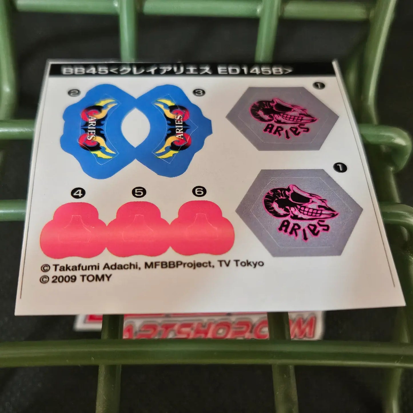 BB-45 Rock Aries ED145B Sticker Sheet