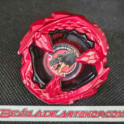 Beyblade X UX-10 Tyranno Beat Metal Coat red