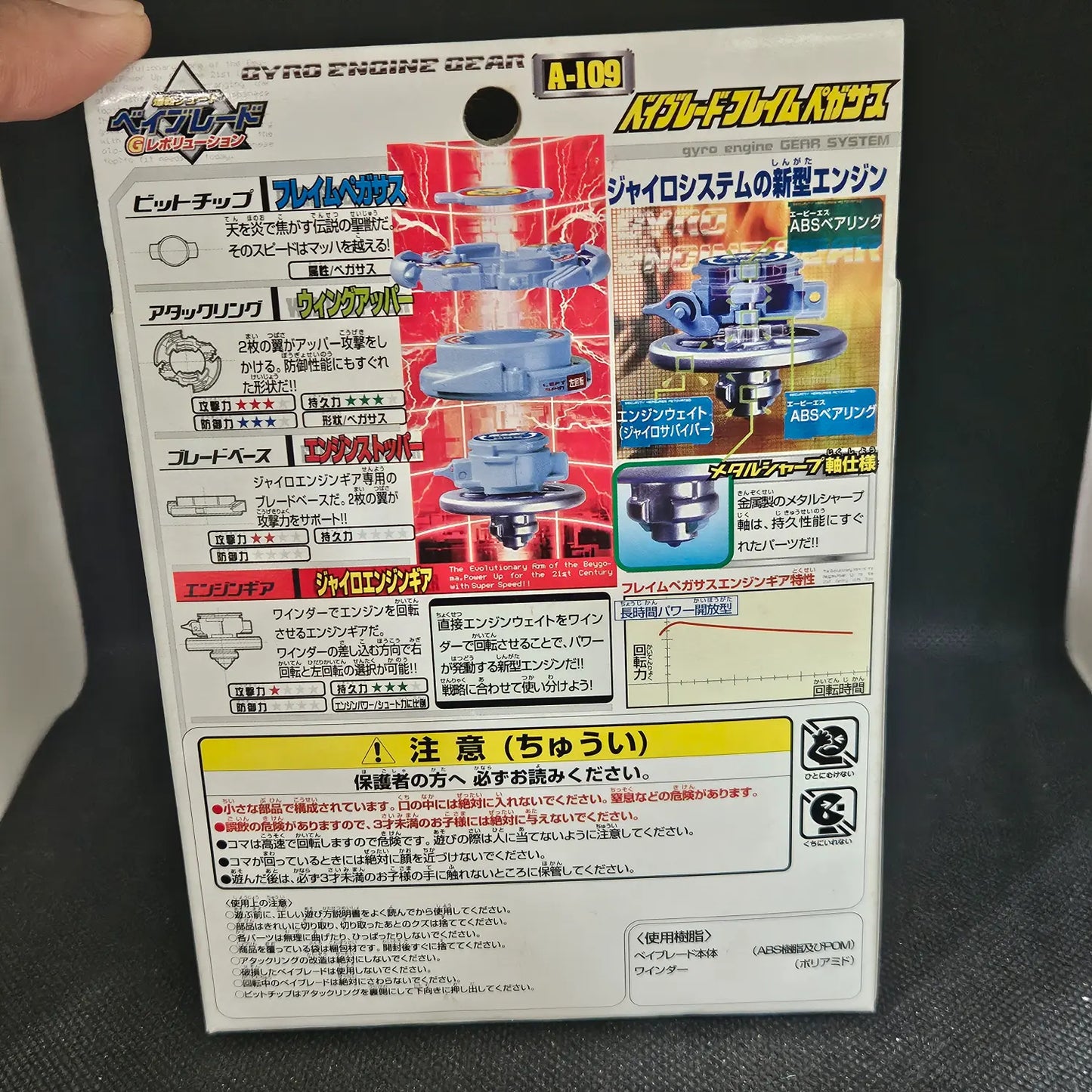 Beyblade Takara A-109 Flame Pegasus (NiB)