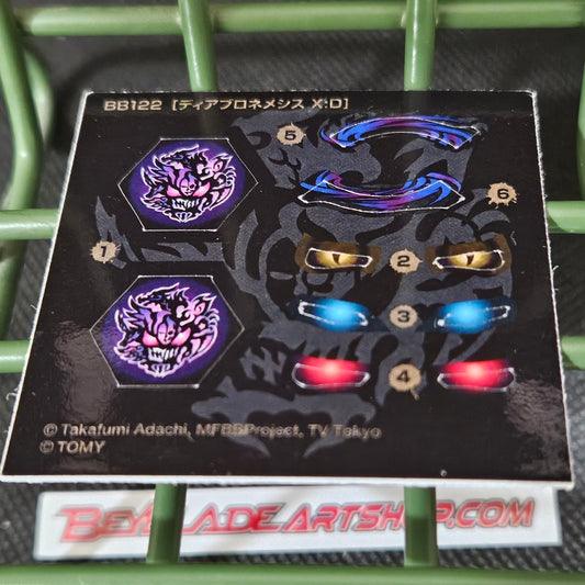 BB-122 Diablo Nemesis X:D Sticker Sheet