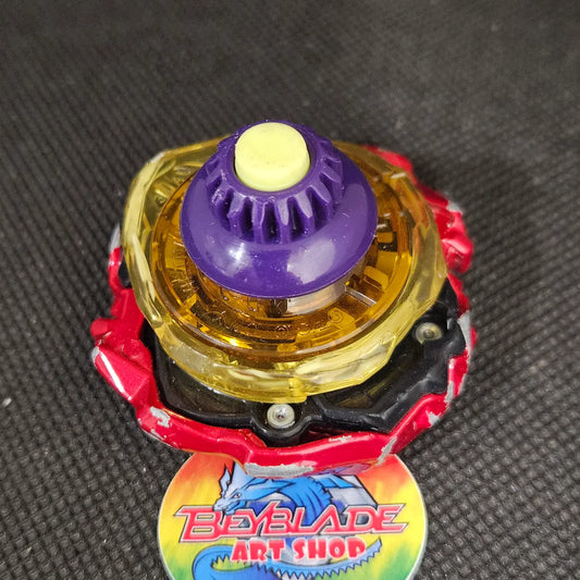 Beyblade X UX-10 Tyranno Beat Metal Coat red