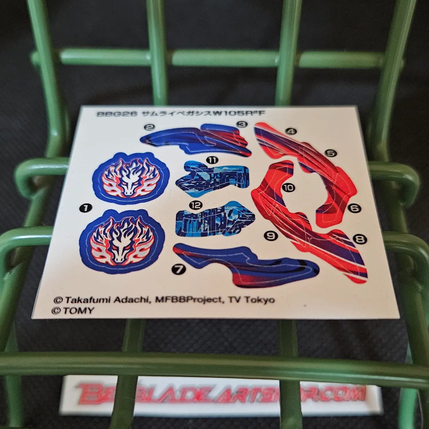 BBG26 Samurai Pegasus W105R2F Sticker Sheet