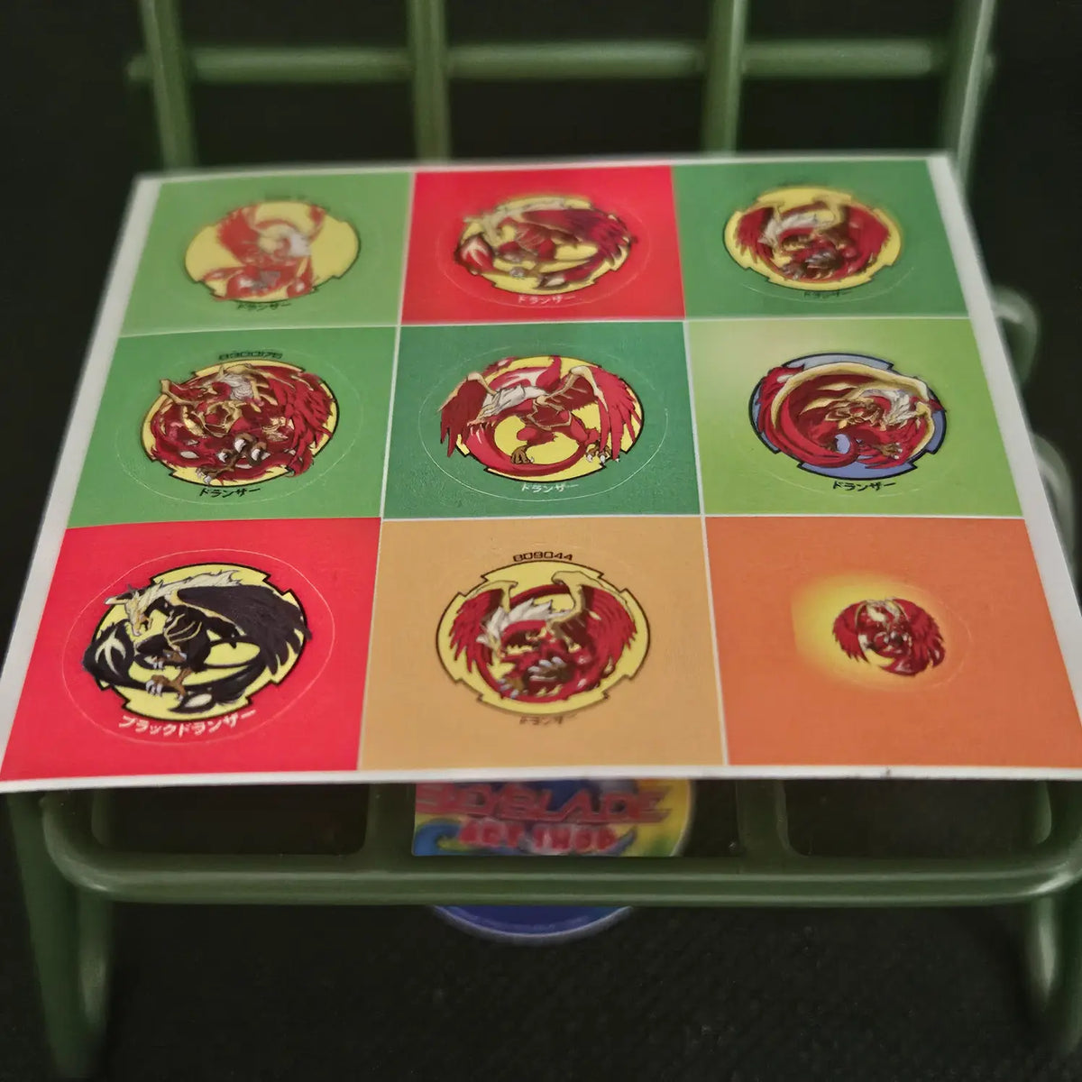 All Dranzer Bit Chip Stickers Set
